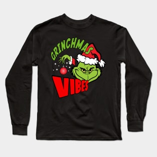 Grinchmas Mischievous Vibes Long Sleeve T-Shirt